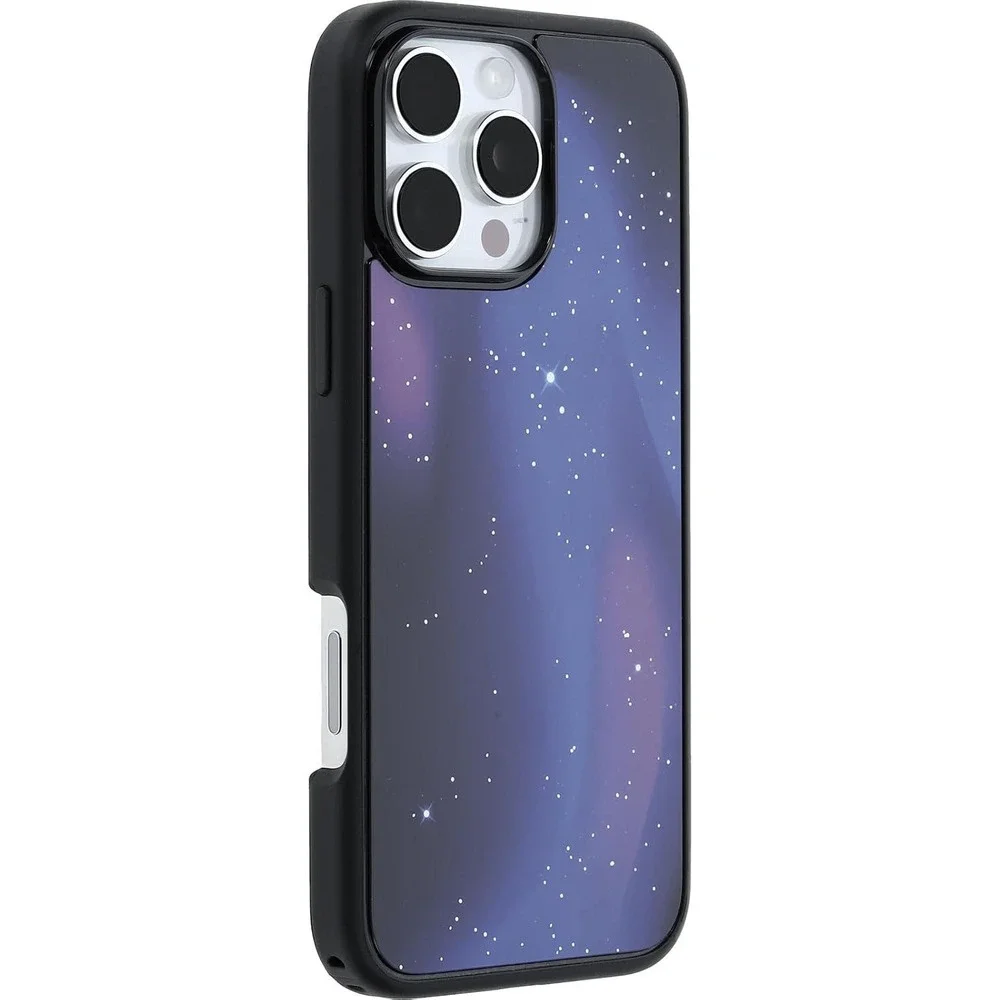 OtterBox iPhone 16 Pro Max Symmetry Case Stardust Galaxy Purple Blue Space Cover
